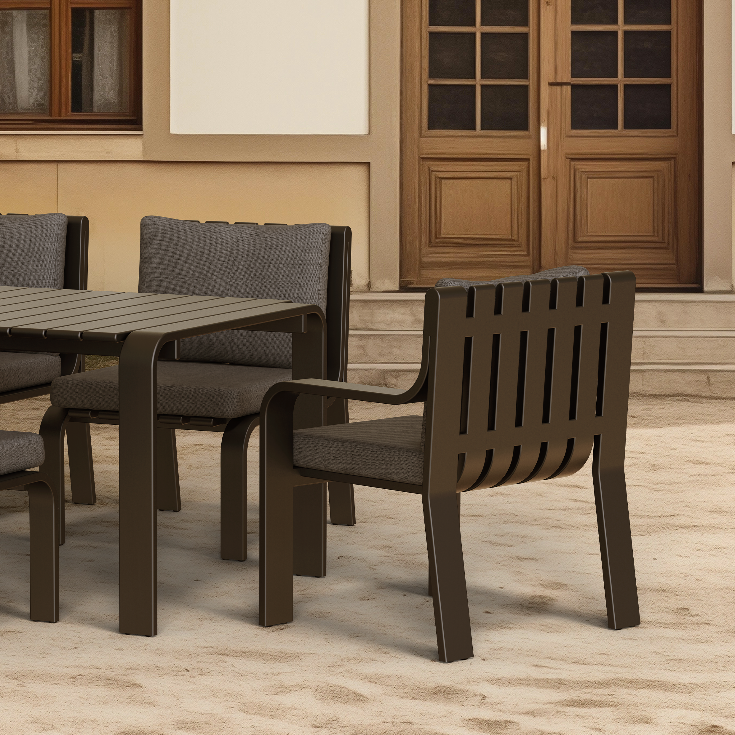 WOLLISH DINING ARMCHAIR
