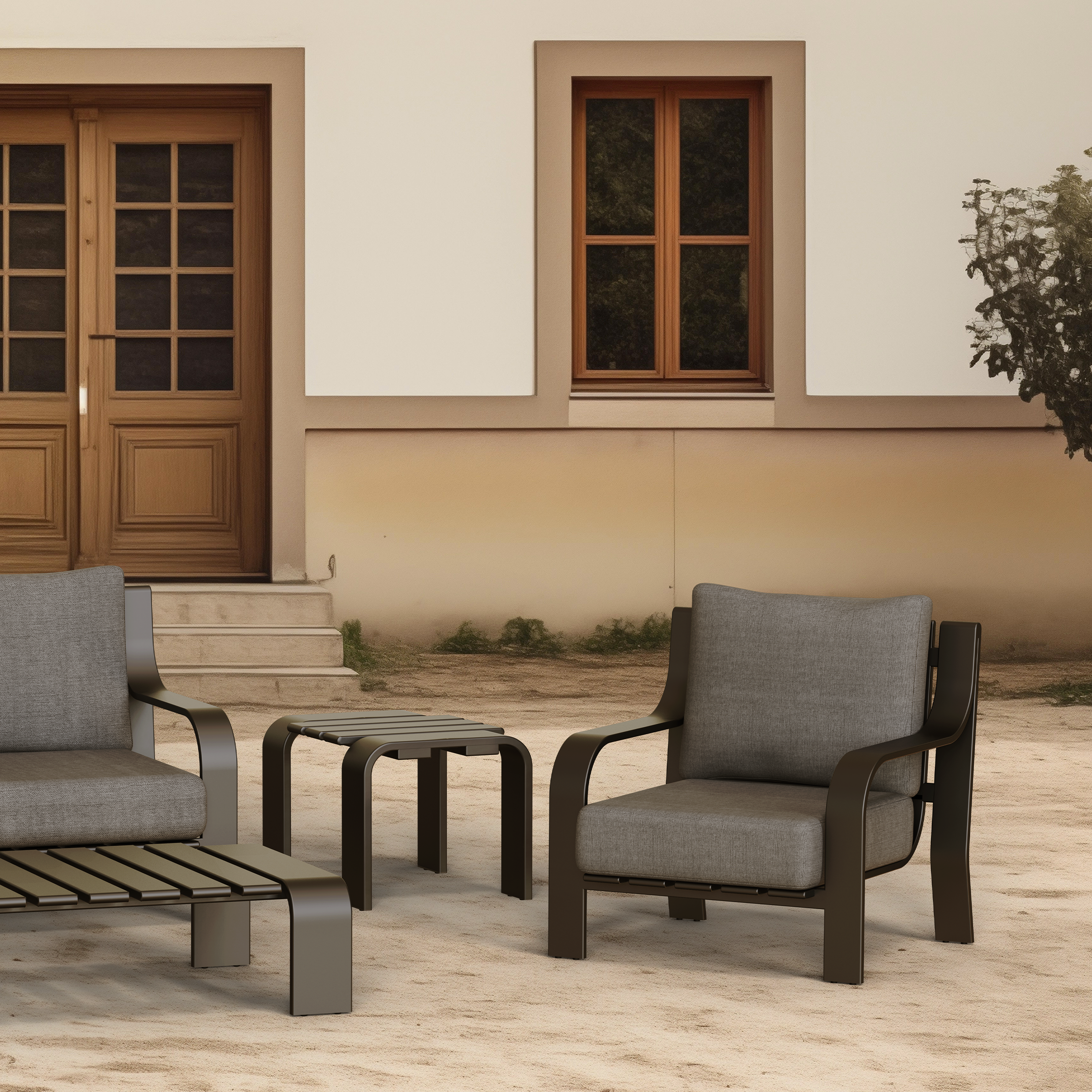 WOLLISH LOUNGE CHAIR