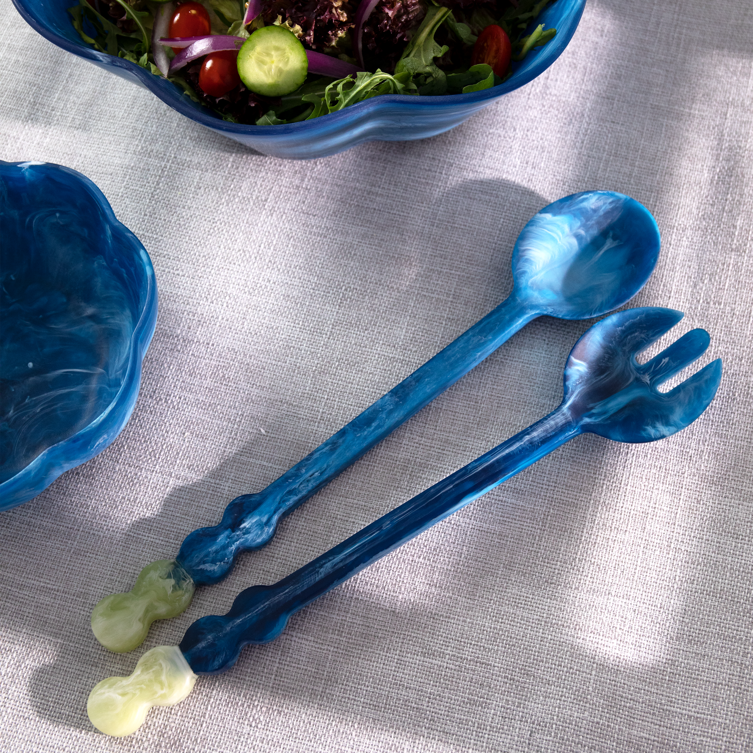 COUVERTS À SALADE FLEURS