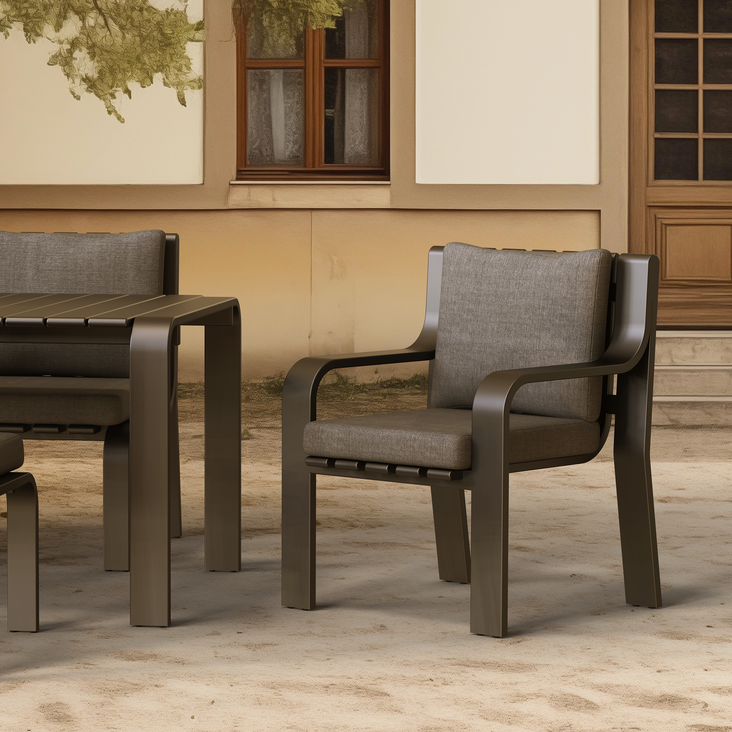 WOLLISH DINING ARMCHAIR